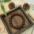 Chinese Handcrafted Hexiang Incense Bead Bracelet | 16 Beads (12mm) | Herbal Healing Bracelet
