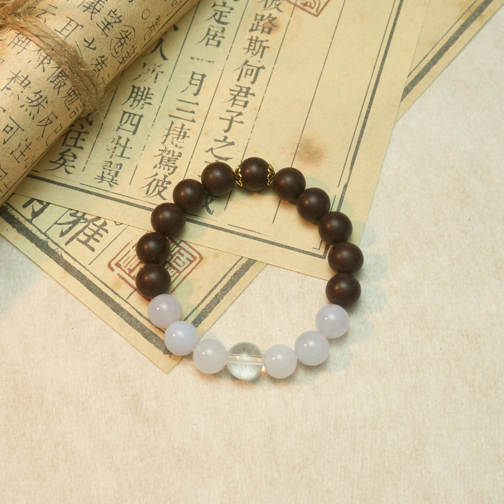 Chinese Handcrafted Hexiang Incense Bead Bracelet·Calm Aroma Harmony