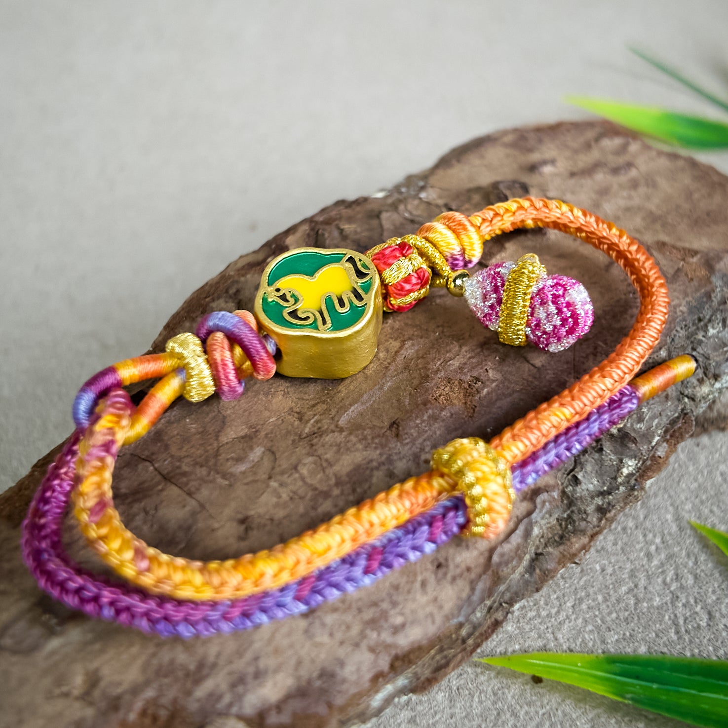 Chinese Handcrafted Bracelet · Chinese Zodiac · Horse (Wu) | Seal Script Zodiac Horse Bracelet