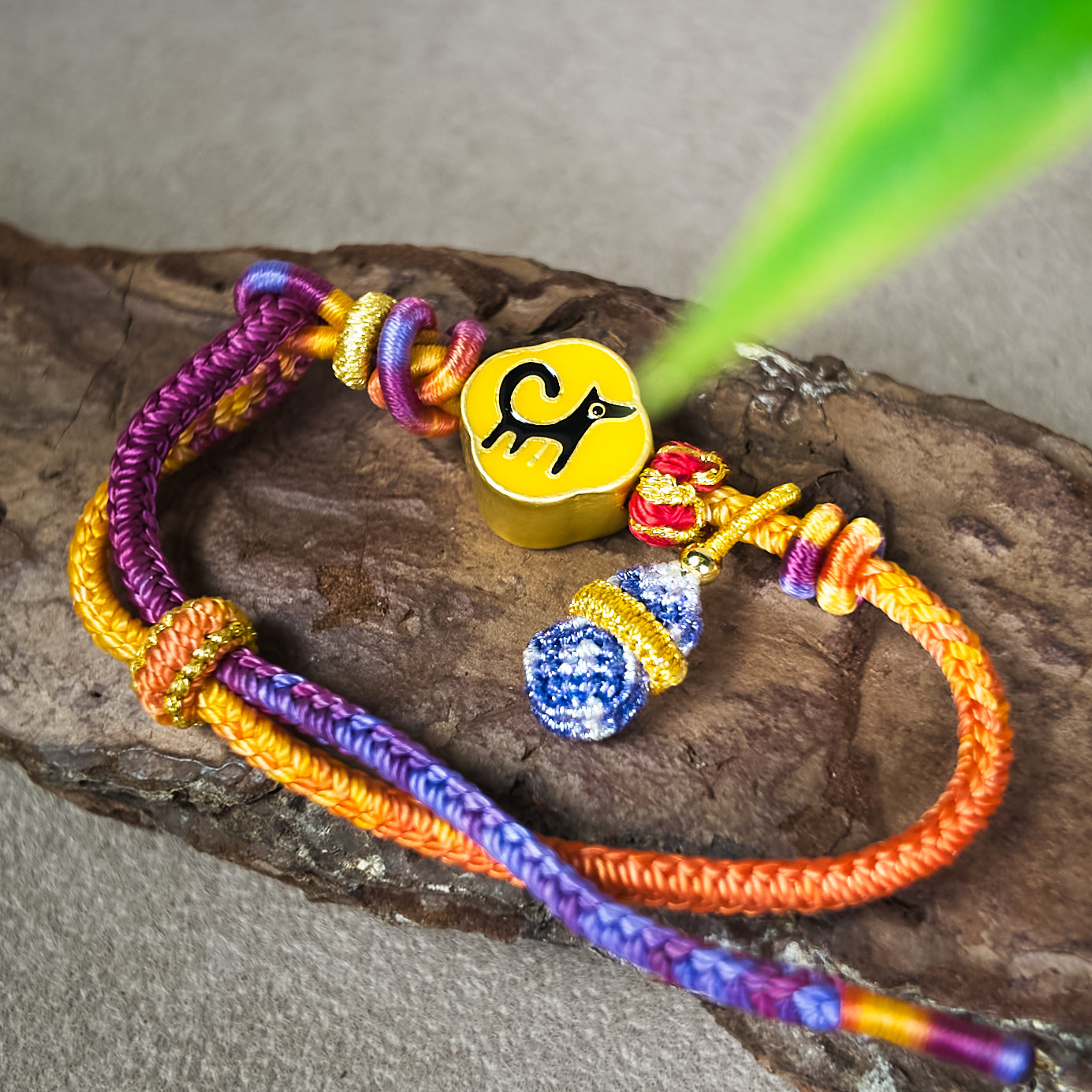 Chinese Handcrafted Bracelet · Chinese Zodiac · Dog (Xu) | Seal Script Zodiac Dog Bracelet