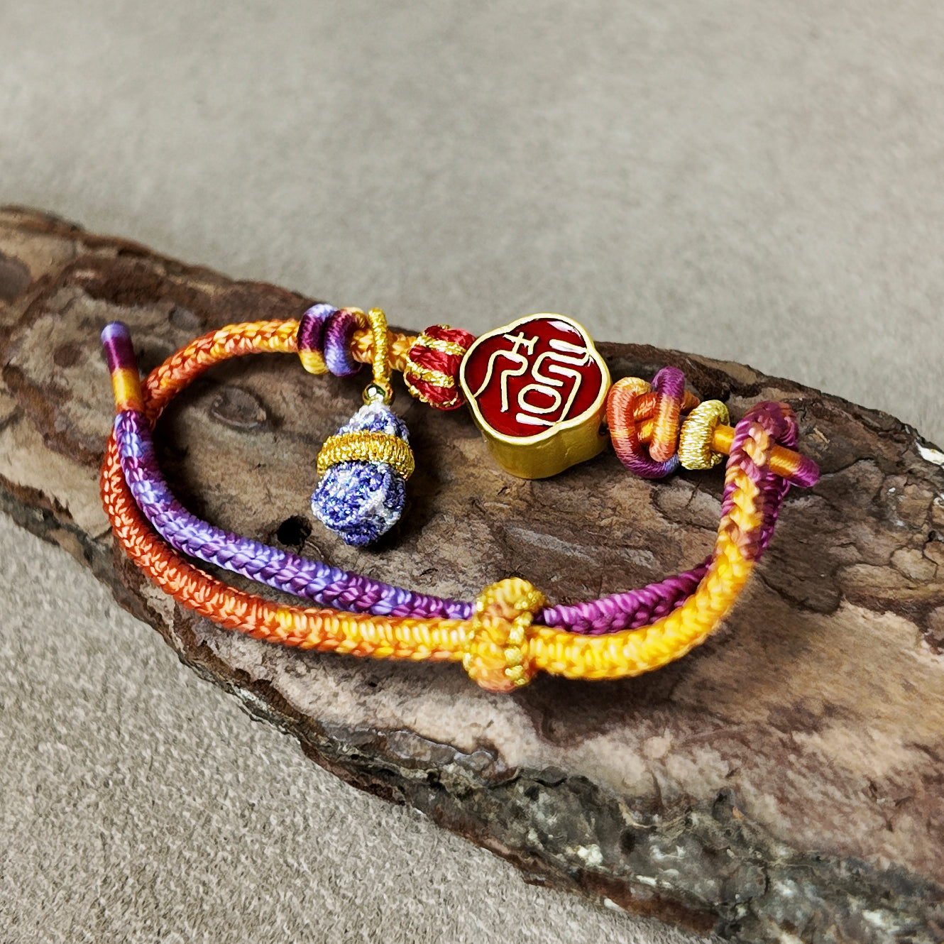 Chinese Handcrafted Bracelet · Chinese Zodiac · Dog (Xu) | Seal Script Zodiac Dog Bracelet