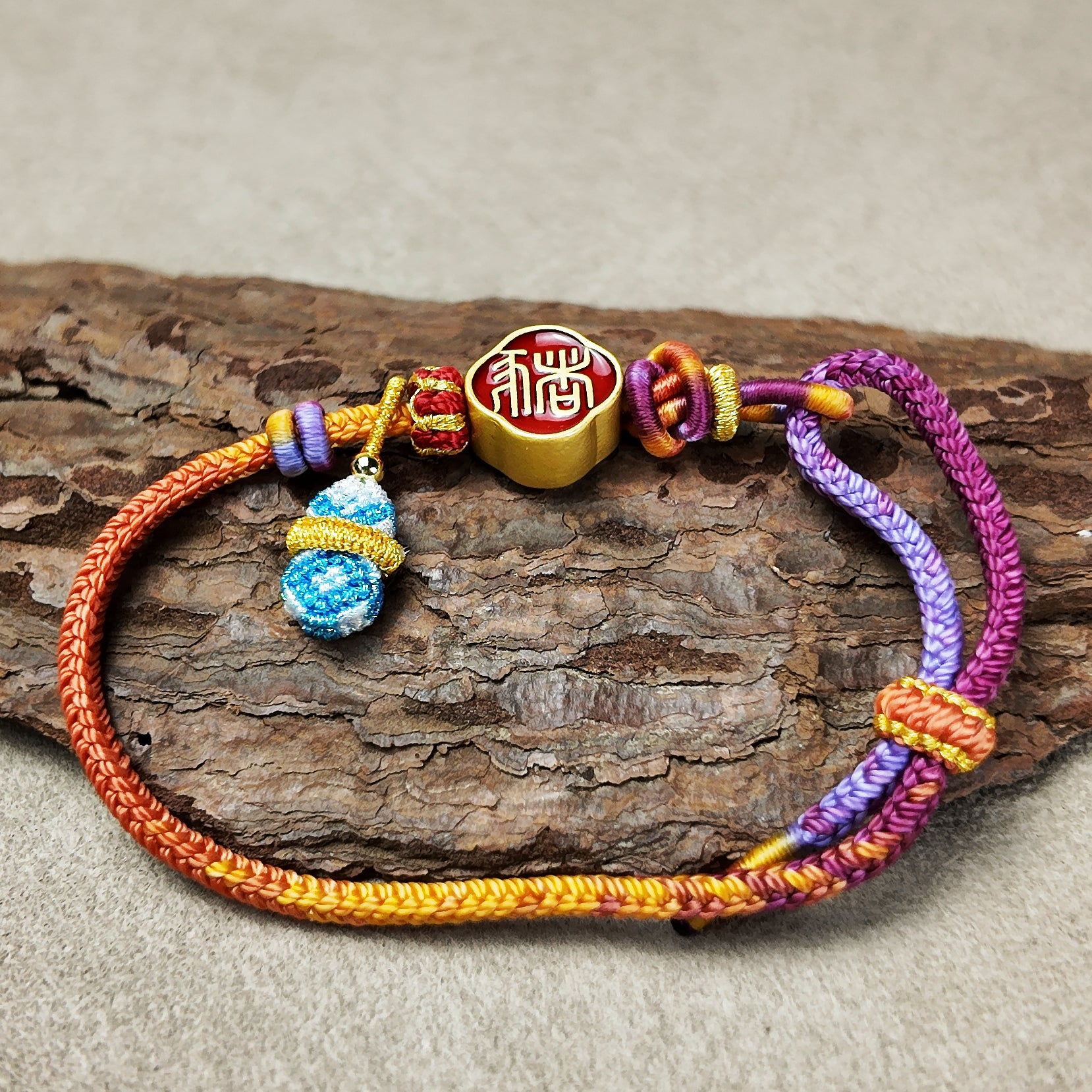 Chinese Handcrafted Bracelet · Chinese Zodiac · Pig (Hai) | Seal Script Zodiac Pig Bracelet