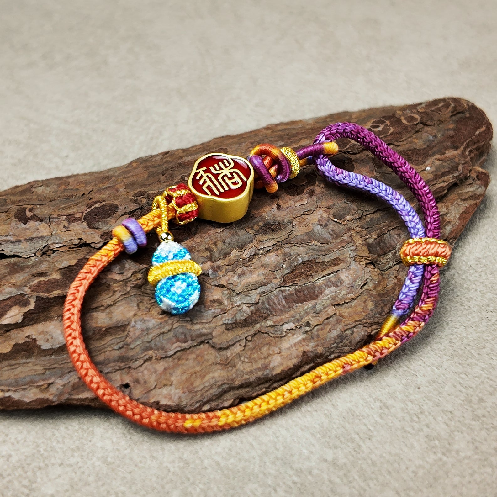Chinese Handcrafted Bracelet · Chinese Zodiac · Pig (Hai) | Seal Script Zodiac Pig Bracelet