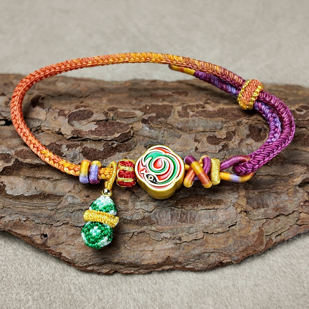 Chinese Handcrafted Bracelet · Chinese Zodiac · Snake (Si) | Seal Script Zodiac Snake Bracelet