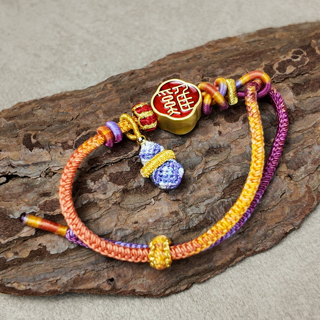 Chinese Handcrafted Bracelet · Chinese Zodiac · Rooster (You) | Seal Script Zodiac Rooster Bracelet